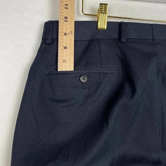 Ralph Lauren Men’s Dress Pants 34X30 Classic Fit Flat Front Pants Black - Picture 7 of 15